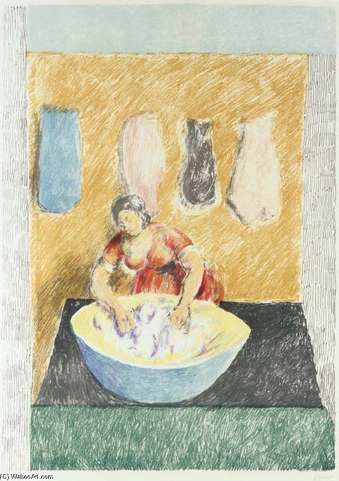 Buy Museum Art Reproductions Washerwoman by Duncan Grant (Inspired By) (1885-1978, Scotland) | ArtsDot.com