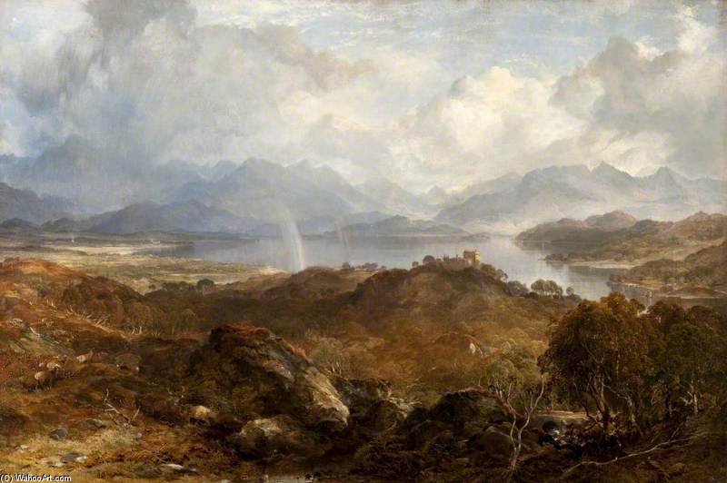 Order Oil Painting Replica `my Heart`s In The Highlands by Horatio Mcculloch (1805-1867, United Kingdom) | ArtsDot.com