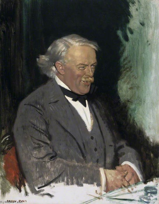 Order Paintings Reproductions David Lloyd George - by William Newenham Montague Orpen | ArtsDot.com