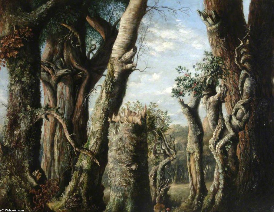 Order Oil Painting Replica Oak, Holly And Other Trees by Albrecht Durer (1471-1528, Italy) | ArtsDot.com