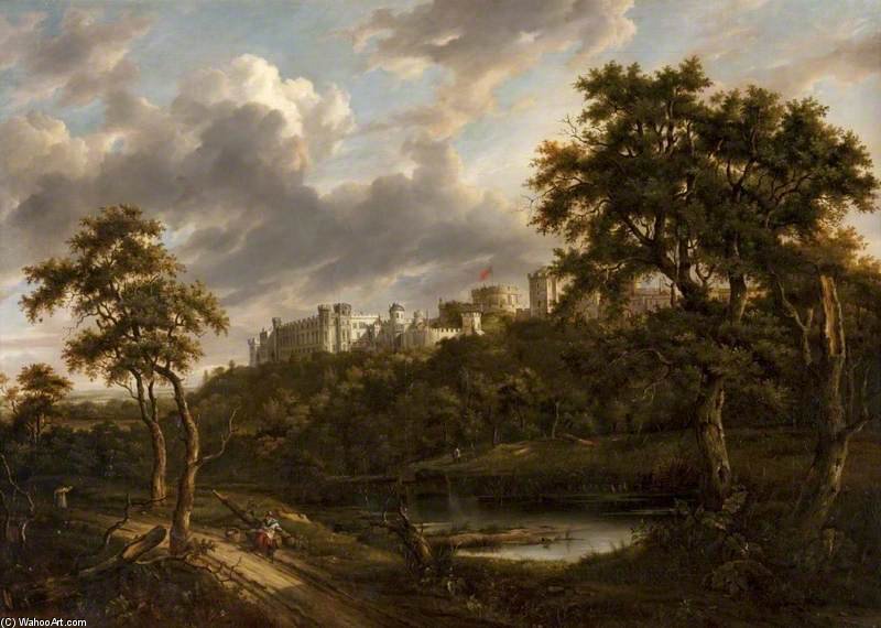 Order Paintings Reproductions Windsor Castle by Patrick Nasmyth (1787-1831, United Kingdom) | ArtsDot.com