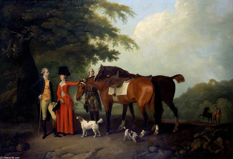 Order Art Reproductions A Family Picture - Henry And Mary Styleman by Sawrey Gilpin (1733-1807, United Kingdom) | ArtsDot.com