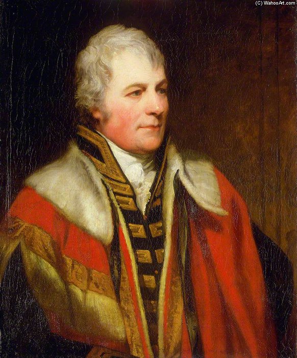 Order Artwork Replica William Carnegie, 7th Earl Of Northesk by Thomas Phillips (1770-1845, United Kingdom) | ArtsDot.com