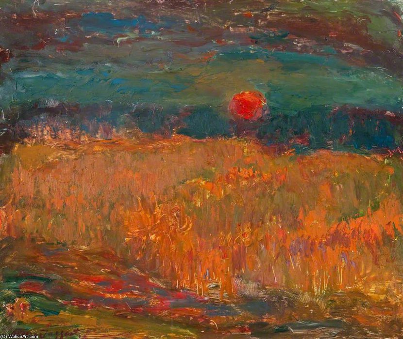 Order Oil Painting Replica Autumn Glow by William Mactaggart (Inspired By) (1903-1981, United Kingdom) | ArtsDot.com