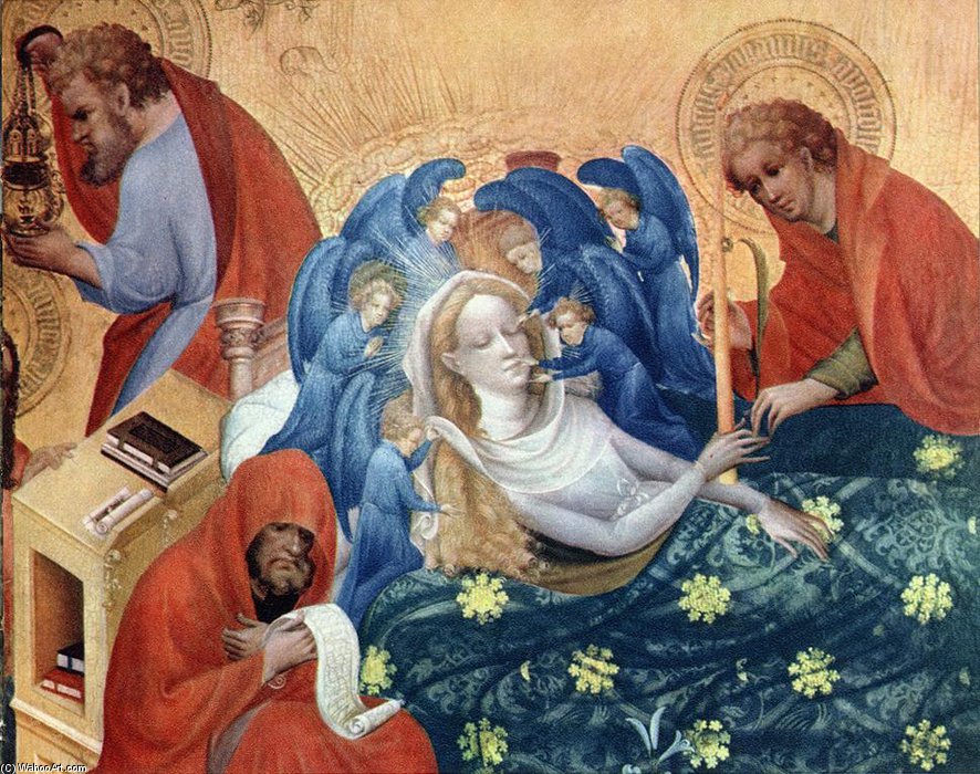 Order Oil Painting Replica The Death Of Mary by Konrad Von Soest (1370-1422, Germany) | ArtsDot.com