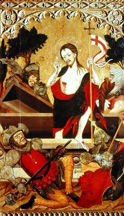 Buy Museum Art Reproductions The Resurrection by Lluis Borrassa (1375-1425, Spain) | ArtsDot.com