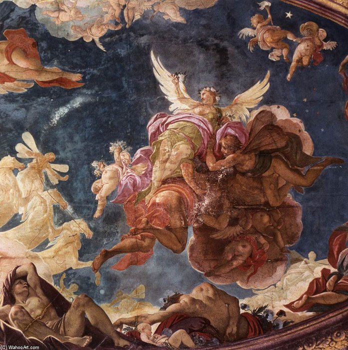 Order Paintings Reproductions Celebration Of The Myth Of Apollo by Louis Dorigny (Ludovico Dorigny) (1654-1742, France) | ArtsDot.com