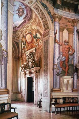 Order Artwork Replica Palladio Rotonda Interior by Louis Dorigny (Ludovico Dorigny) (1654-1742, France) | ArtsDot.com