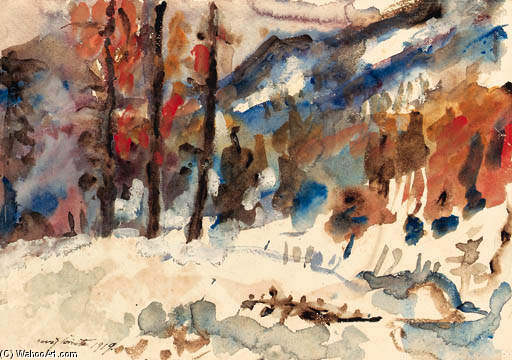 Buy Museum Art Reproductions Walchensee Im Winter, by Lovis Corinth (Franz Heinrich Louis) (1858-1925, Netherlands) | ArtsDot.com