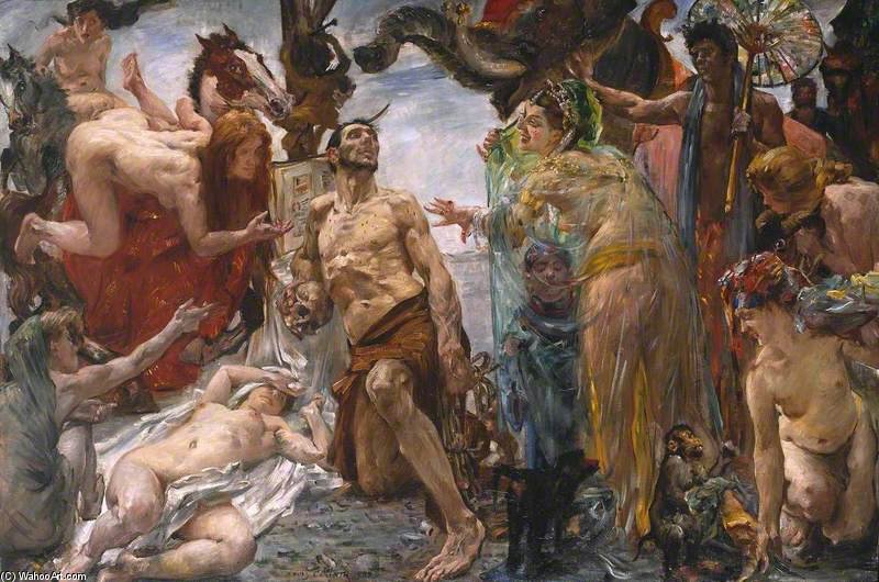 Order Paintings Reproductions The Temptation Of St Anthony After Gustave Flaubert by Lovis Corinth (Franz Heinrich Louis) (1858-1925, Netherlands) | ArtsDot.com