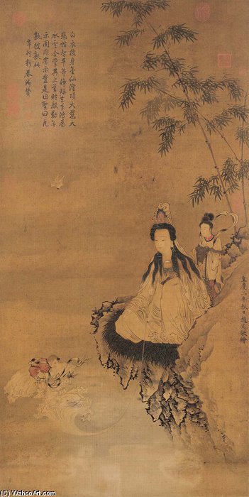 Order Oil Painting Replica Guanyin Acolytes by Master Of The Parrot (1520-1540, Netherlands) | ArtsDot.com