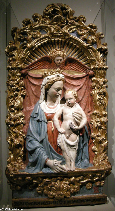 Order Paintings Reproductions Madonna Col Bambino by Michele Da Firenze (1385-1455, Italy) | ArtsDot.com