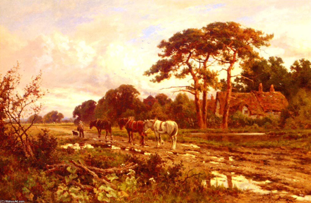 Order Art Reproductions The End Of The Day by Henry Hillier Parker (1858-1930, United Kingdom) | ArtsDot.com