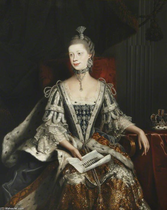 Order Art Reproductions Charlotte Sophia by Henry Robert Morland (1716-1797, United Kingdom) | ArtsDot.com