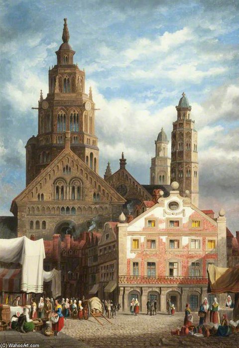 Buy Museum Art Reproductions Mayence by Henry Thomas Schafer (1873-1915, France) | ArtsDot.com