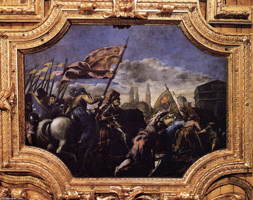Buy Museum Art Reproductions Conquest Of Padua by Palma Giovane (1544-1628, Italy) | ArtsDot.com