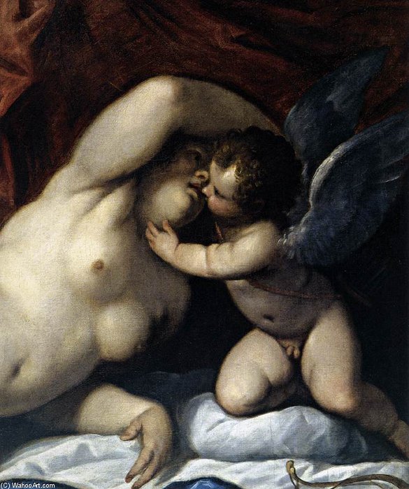 Order Oil Painting Replica Venus And Cupid At Vulcan`s Forge (detail) by Palma Giovane (1544-1628, Italy) | ArtsDot.com