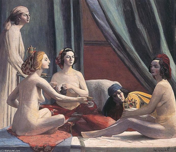 Order Paintings Reproductions Les-odalisques by Jacqueline Marval (1866-1932, France) | ArtsDot.com