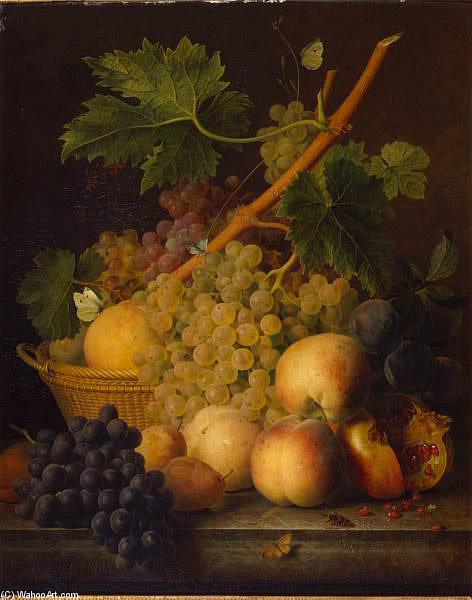 Order Oil Painting Replica Fruit Piece by Jan Frans Van Dael (1764-1840, Belgium) | ArtsDot.com