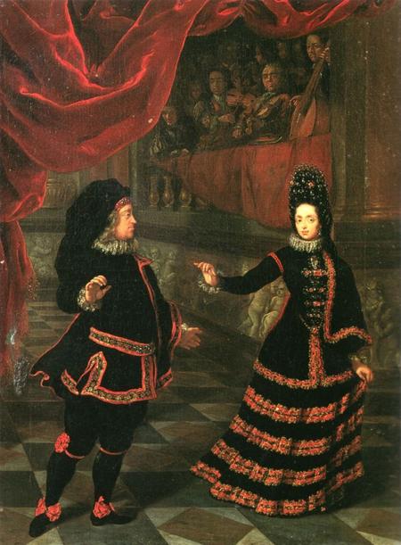 Buy Museum Art Reproductions Das Kurfürstenpaar Im Spanischen Kostüm Bei Tanz by Johan Francois Douven (1656-1727, Netherlands) | ArtsDot.com