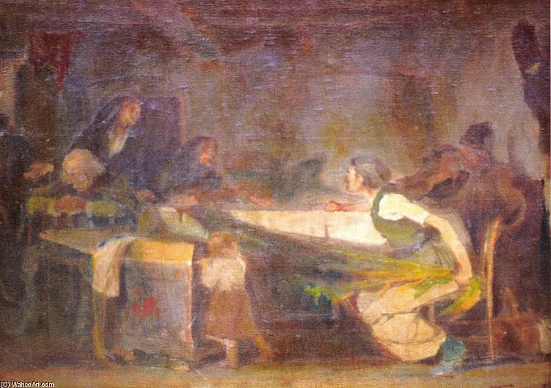 Order Oil Painting Replica Sketch For The Legacy - by Janos Tornyai (1869-1936, Hungary) | ArtsDot.com
