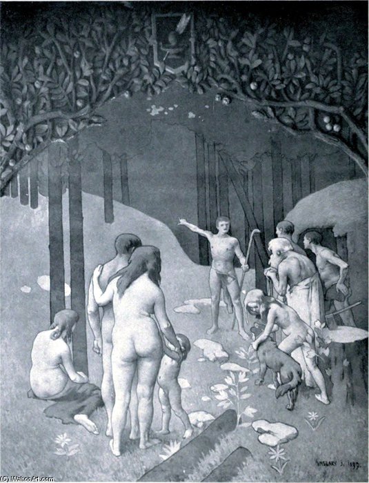 Order Paintings Reproductions Die Kunde by Janos Vaszary (1867-1939, Hungary) | ArtsDot.com