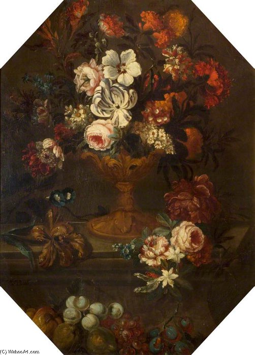 Order Oil Painting Replica Flowers by Jean Baptiste Belin De Fontenay (1636-1699, France) | ArtsDot.com