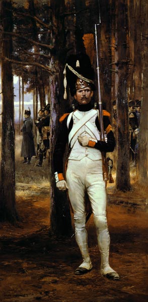 Order Oil Painting Replica Grenadier Guard by Édouard Detaille (Jean-Baptiste Édouard Detaille) (1848-1912, France) | ArtsDot.com