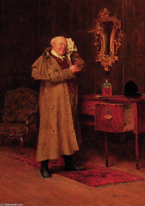 Buy Museum Art Reproductions A Cheering Glass by John Arthur Lomax (1857-1923, United Kingdom) | ArtsDot.com