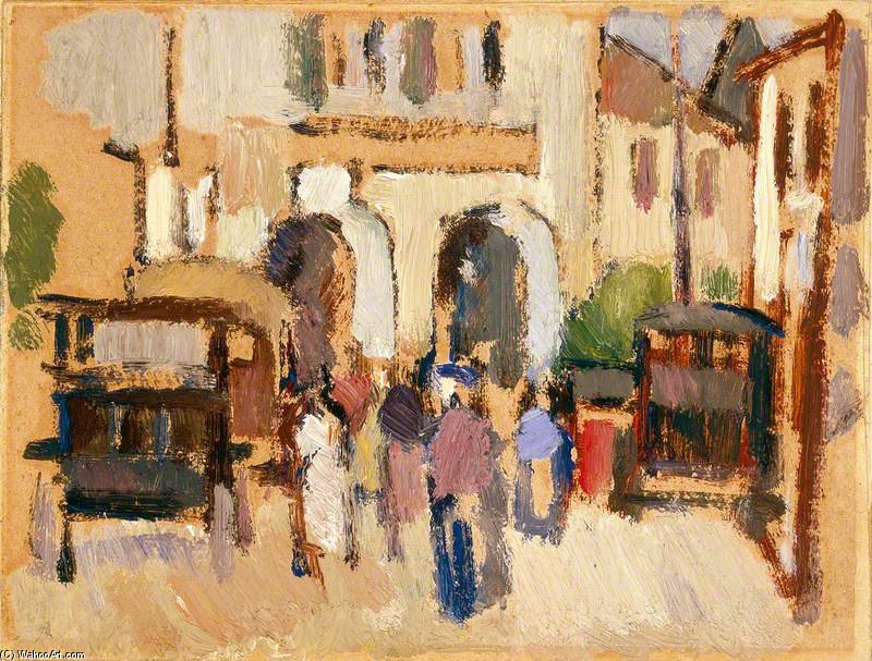 Order Oil Painting Replica The Grand Hotel, Pourville by John Duncan Fergusson (Inspired By) (1874-1961, Scotland) | ArtsDot.com