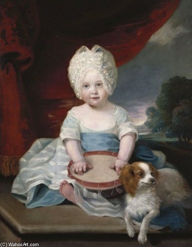 Buy Museum Art Reproductions Portrait Of Amelia Of The United Kingdom by John Hoppner (1758-1810, United Kingdom) | ArtsDot.com