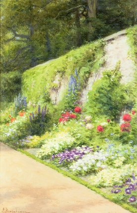 Buy Museum Art Reproductions The Artist`s Garden by Joseph Farquharson (1846-1935, United Kingdom) | ArtsDot.com