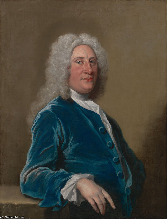 Buy Museum Art Reproductions An Unknown Man by Joseph Highmore (1692-1780, United Kingdom) | ArtsDot.com