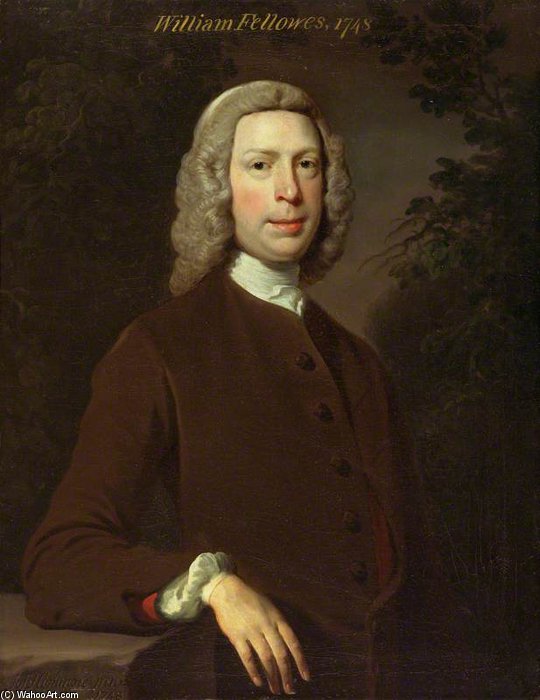 Order Paintings Reproductions William Fellowes by Joseph Highmore (1692-1780, United Kingdom) | ArtsDot.com
