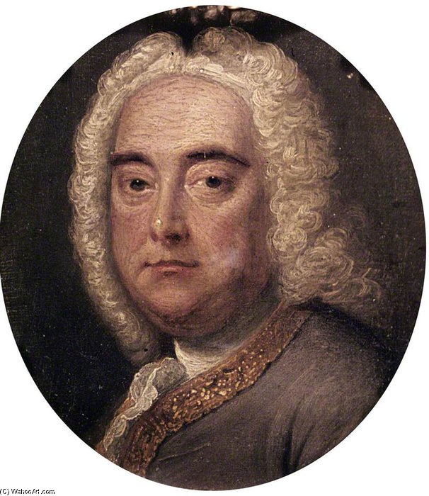 Order Oil Painting Replica George Frideric Handel by Thomas Hudson (1701-1779, United Kingdom) | ArtsDot.com