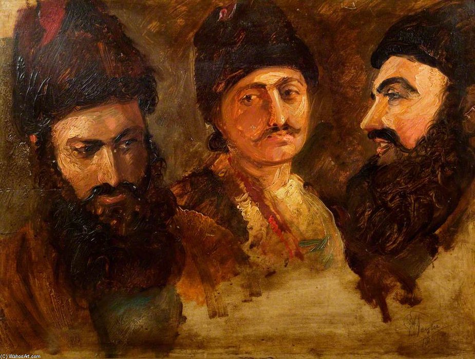 Order Art Reproductions Saith Satoor And Ali Hassan Bey by George Hayter (1792-1871, United Kingdom) | ArtsDot.com