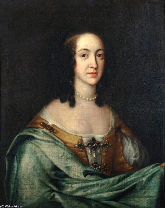 Order Oil Painting Replica The Wife Of The First Duke Of Bolton by Adriaen Hanneman (1603-1671, Netherlands) | ArtsDot.com