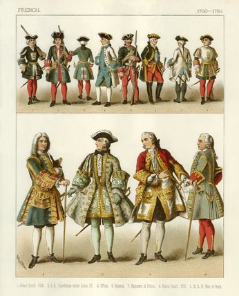 Order Art Reproductions French Costumes - by Albert Kretschmer (1825-1891, Poland) | ArtsDot.com