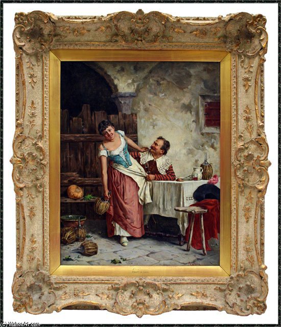 Order Oil Painting Replica Born Mid by Alessandro Sani (1870-1950, Italy) | ArtsDot.com