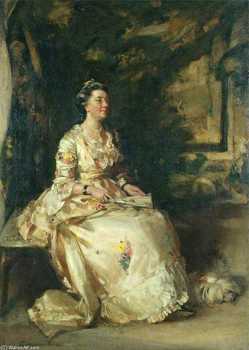 Buy Museum Art Reproductions Lady Reid by Alexander Ignatius Roche (1863-1921, United Kingdom) | ArtsDot.com