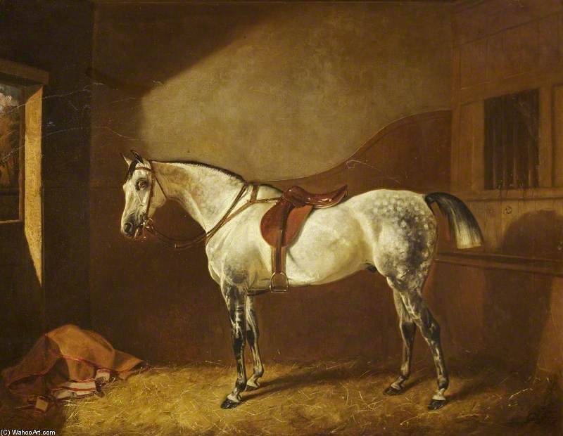 Order Oil Painting Replica Sir Henry Ainslie Hoare`s Favourite Hunter by Alfred Wheeler (1851-1932, United Kingdom) | ArtsDot.com