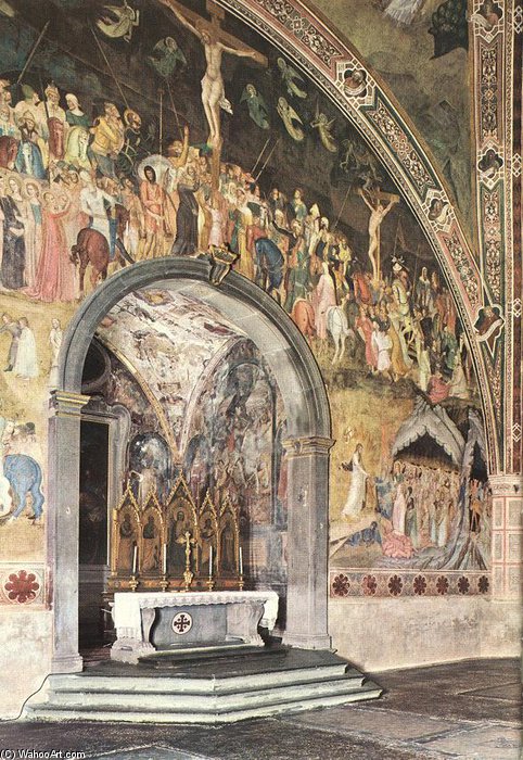 Buy Museum Art Reproductions Crucifixion_2 by Andrea Di Bonaiuto (Andrea Da Firenze) (1343-1379, Italy) | ArtsDot.com