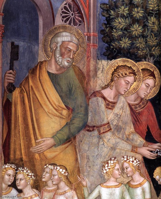 Order Paintings Reproductions Way Of Salvation (detail)_3 by Andrea Di Bonaiuto (Andrea Da Firenze) (1343-1379, Italy) | ArtsDot.com