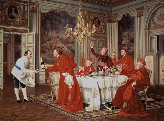 Order Oil Painting Replica Louis Xiv`s Apartments At Versailles - by Andrea Landini (1847-1935, Italy) | ArtsDot.com