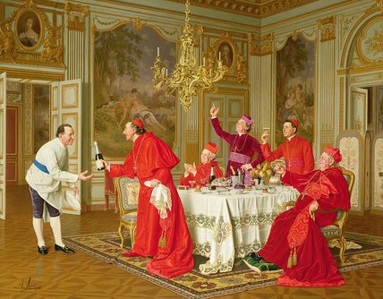 Order Oil Painting Replica Louis Xiv`s Apartments At Versailles by Andrea Landini (1847-1935, Italy) | ArtsDot.com