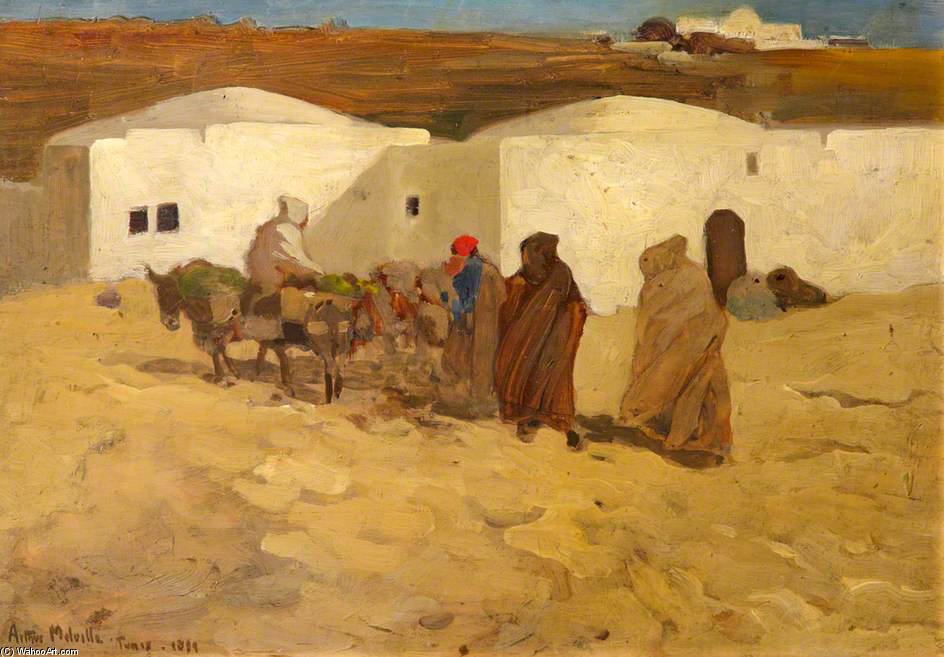Buy Museum Art Reproductions A Scene In Tunis by Arthur Melville (1855-1904, United Kingdom) | ArtsDot.com