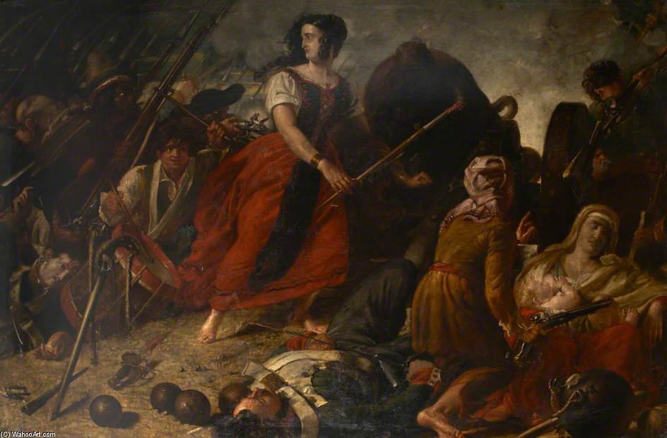 Order Oil Painting Replica The Maid Of Saragossa by Benjamin Robert Haydon (1786-1846, United Kingdom) | ArtsDot.com