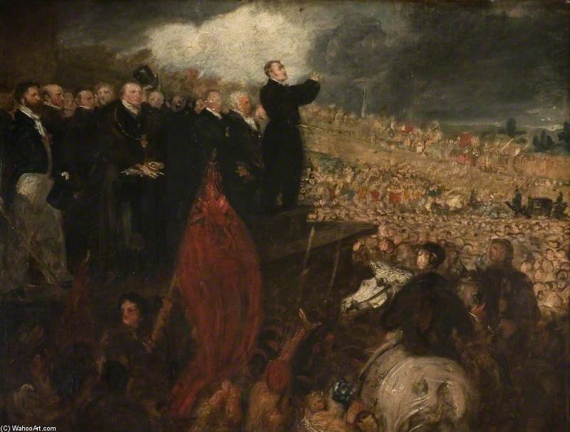 Order Oil Painting Replica The Meeting Of The Birmingham Political Union by Benjamin Robert Haydon (1786-1846, United Kingdom) | ArtsDot.com