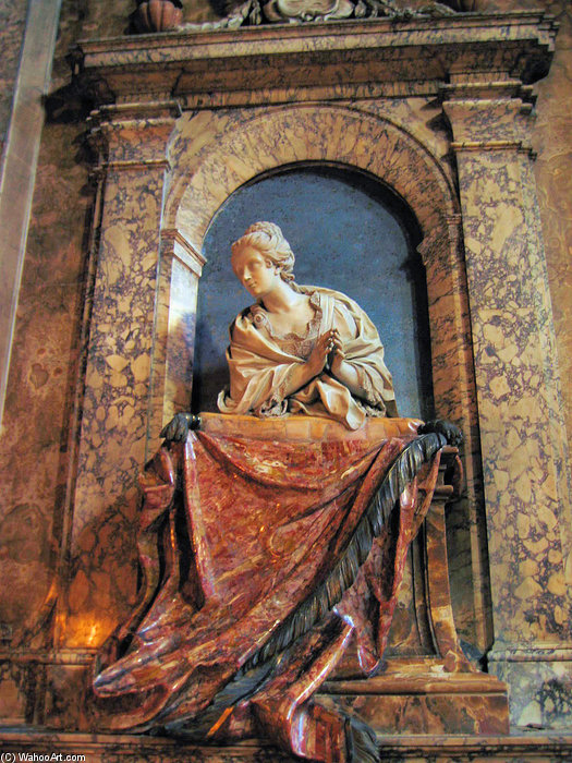 Order Paintings Reproductions Monument To Maria Colomba Vincentini Muti by Bernardino Cametti (1669-1736, Italy) | ArtsDot.com
