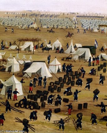 Order Artwork Replica Argentine Camp During War Against Paraguay by Candido Lopez (1840-1902, Argentina) | ArtsDot.com